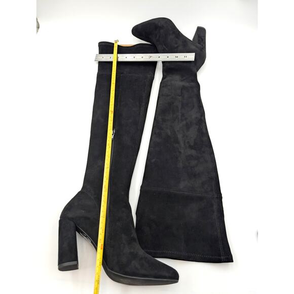 Jeffrey Campbell Parisah Over The Knee Boots Women's Black Size US7 EU38 - Picture 5 of 9